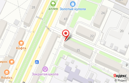 Киоск по продаже фруктов и овощей Флёр на Заводской улице на карте