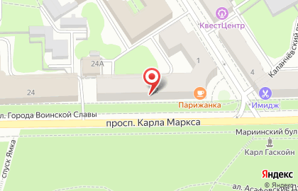Парижанка на проспекте Ленина на карте