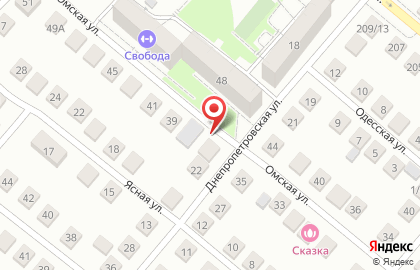 Автомойка Мега на Омской улице на карте