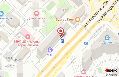 Магазин цветов FLORAPRO на улице Народного Ополчения на карте