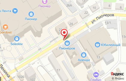 Люкс на улице Пионеров на карте