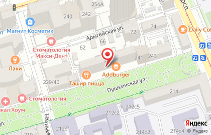 Пиццерия Ташир пицца на Пушкинской улице, 231 на карте