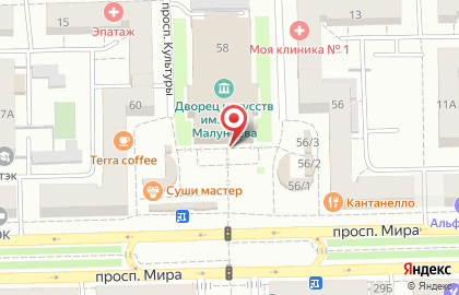 Модельное агентство Хилтон в Советском округе на карте