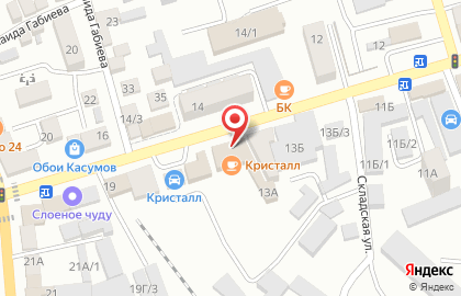 Мебельный салон Кристалл в Буйнакске на карте