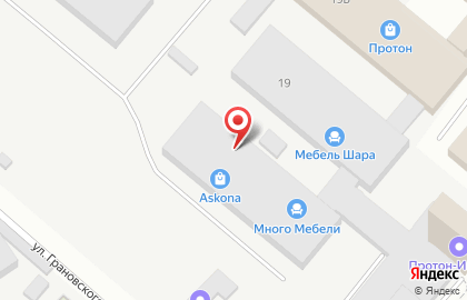 Вектор на улице Лескова на карте