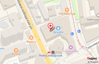 Магазин бижутерии Lady Collection на Новослободской улице на карте