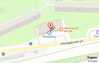 Магазин мясной продукции Мясоед на Молдавской улице на карте