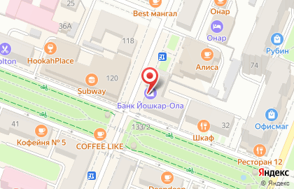 Банкомат Йошкар-Ола на Советской улице на карте