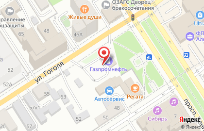 Газпромнефть в Барнауле на карте