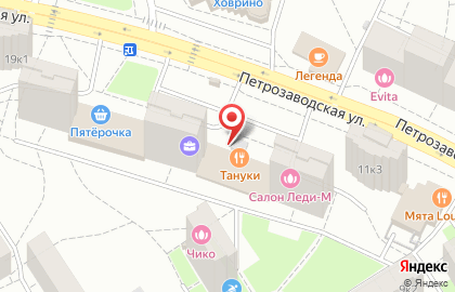 Тануки на Речном вокзале (ул Петрозаводская) на карте