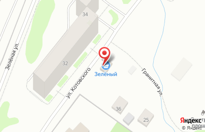 Магазин Зеленый на Зелёной улице на карте