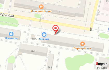 Магазин Дамский каприз на улице Воронова на карте