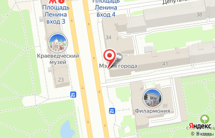 Главное управление образования Мэрии г. Новосибирска на карте