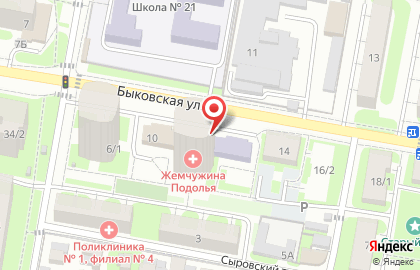 Магазин канцтоваров Акварель в Подольске на карте