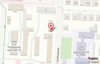 Профилактика на улице Грибоедова на карте