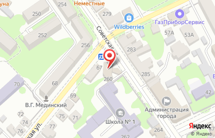 Зоомагазин Верные друзья на Советской улице на карте