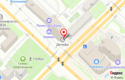 Аптека Алия в Тюмени на карте