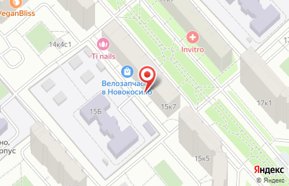 Бэби-клуб на Новокосинской улице на карте