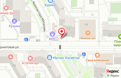 Черкашин и Партнеръ на Родонитовой улице на карте