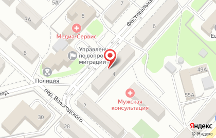 Оптово-сервисная компания Медтехника на Фестивальной улице на карте