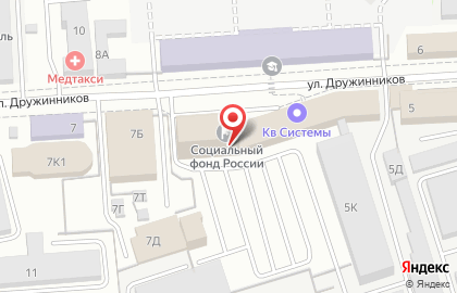Компания КВАН в Коминтерновском районе на карте