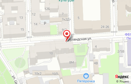 Продуктовый магазин на Курляндской улице, 6/8 на карте