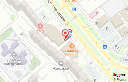 Супермаркет Артемида на проспекте Курчатова на карте