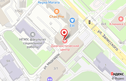 Автошкола Формула 1 на улице Залесского на карте