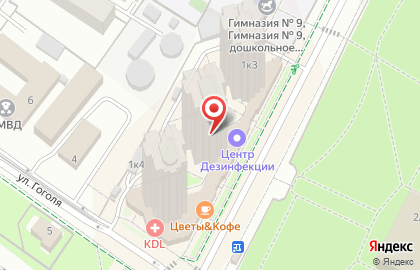 Магазин цветов и подарков в Ленинском на карте