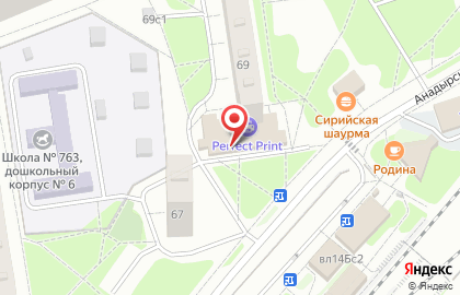 Супермаркет Пятёрочка в Москве на карте