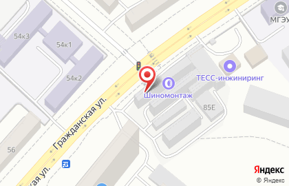 Автосервис Автоэксперт на Гражданской улице на карте