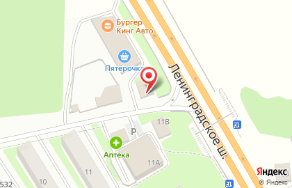 На Ленинградке на карте