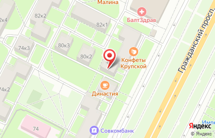 Студия красоты в Санкт-Петербурге на карте
