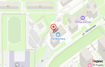 Общежитие в Засвияжском районе на карте