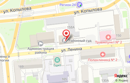 Железнодорожный районный суд в Железнодорожном районе на карте