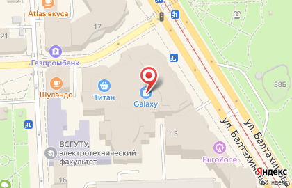 Магазин Estel professional в Советском районе на карте