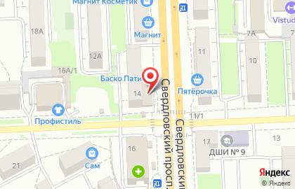 Магазин разливного пива Хмель и солод на Свердловском тракте на карте