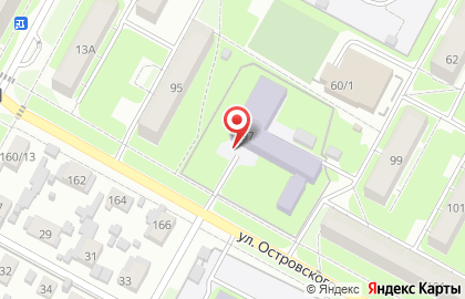 Бердский политехнический колледж на улице Островского на карте