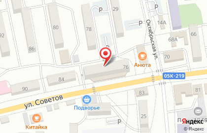 Банк Восточный на улице Советов на карте