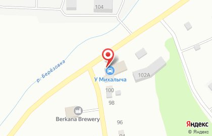 Автокомплекс на улице Октябрьская на карте