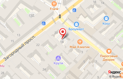 Атмосферный бар-ресторан В Гости на Разъезжей улице на карте
