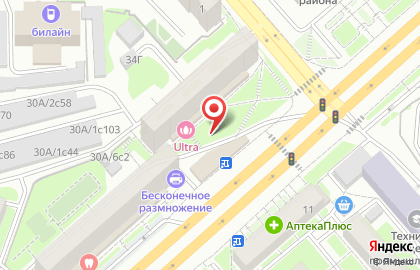 Лиловый Шар на улице Партизана Железняка на карте