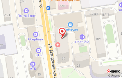 ГАВС на улице Дзержинского, 30 на карте
