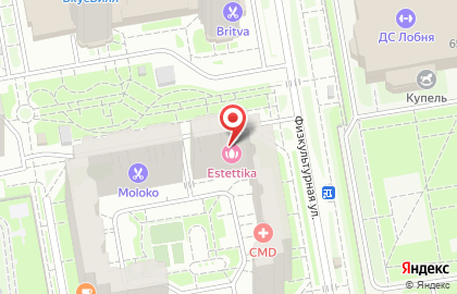 Центр красоты и коррекции фигуры Эстеттика на Физкультурной улице на карте