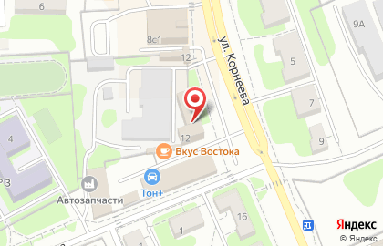 Магазин автозапчастей Mannkando на улице Корнеева, 12 в Домодедово на карте