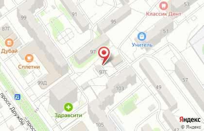 Продуктовый магазин в Волгограде на карте