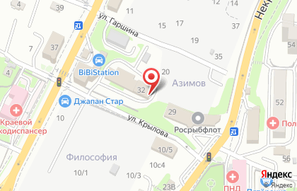 Автосервис EFI-центр на улице Крылова на карте