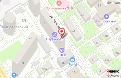 Архитектурно-художественная школа-студия Бемби в Заельцовском районе на карте