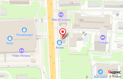 Агентство недвижимости Центр недвижимости Алекс на проспекте Михаила Нагибина на карте