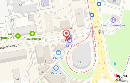 Магазин и киоск полуфабрикатов Элика на Санаторной улице на карте